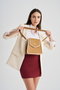 Lucky Bees Bolso Bandolera Camel y Crema
